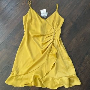 Forever 21 Gold mini Satin Dress